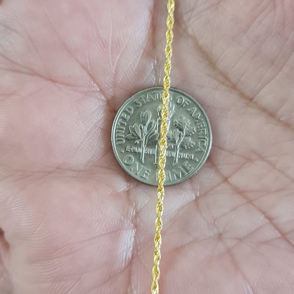 Twisted gold necklace 18k - Picture 7 of 14